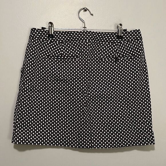 J. Crew Women's Black & White Patterned High-Waisted A-Line Skirt - Picture 5 of 6
